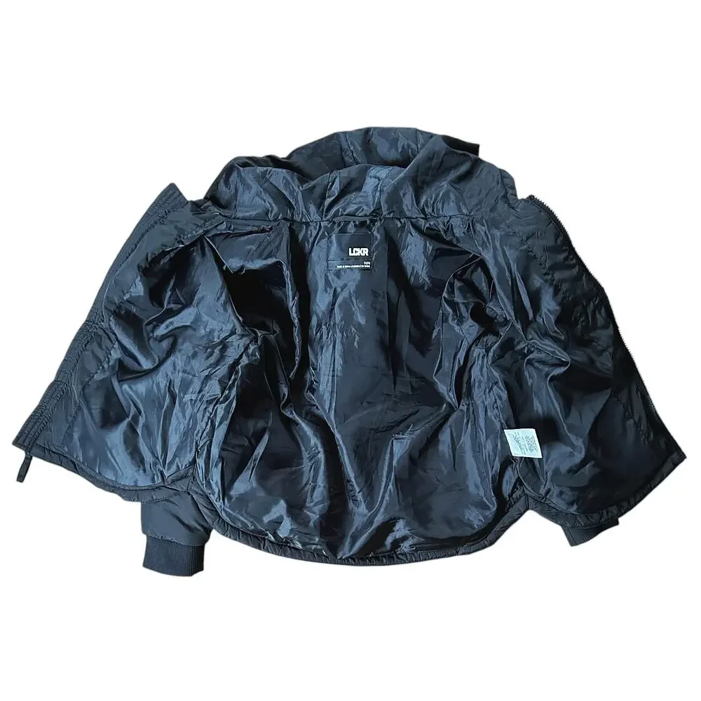 LCKR Foot Locker Black Puffer Jacket Boy's Medium